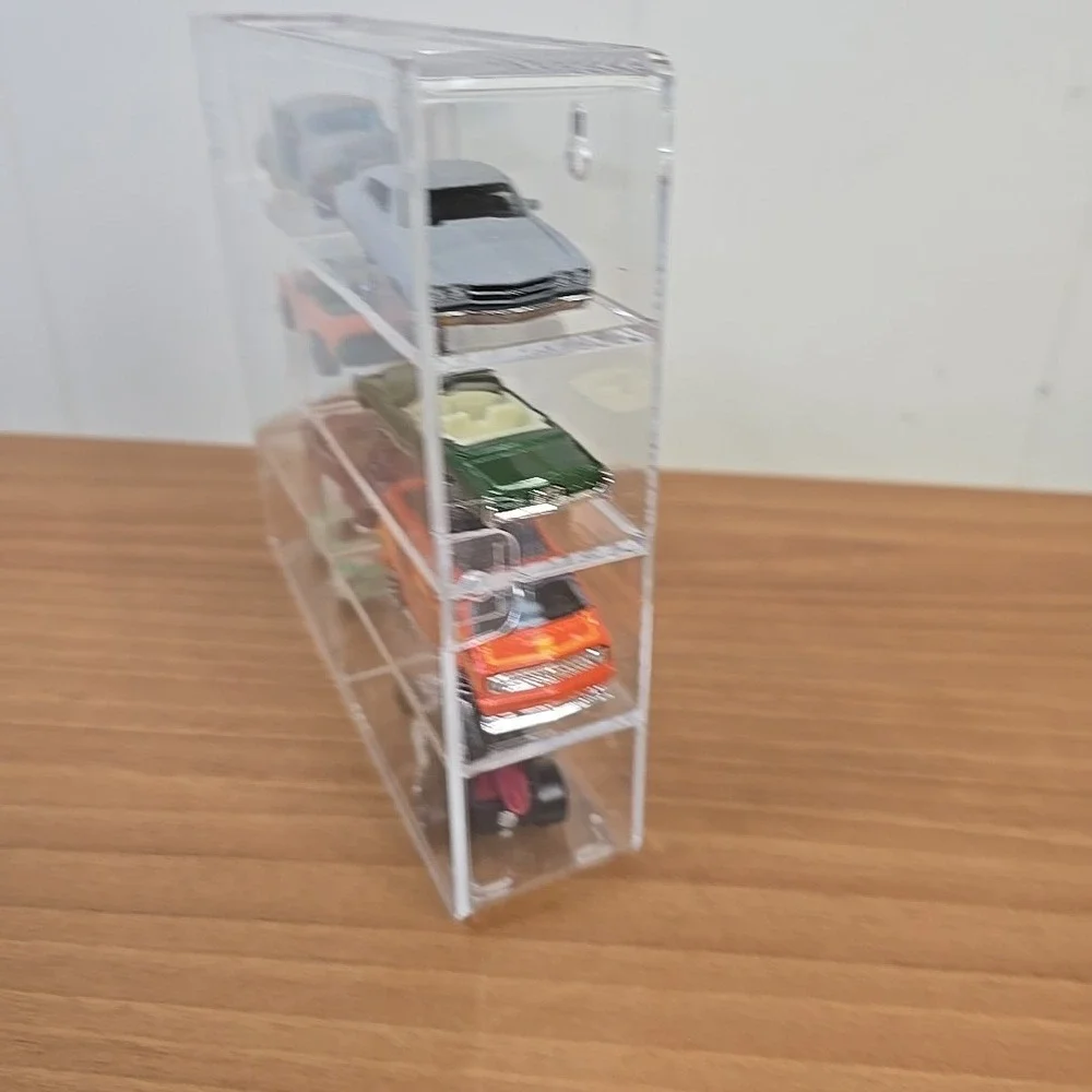 Clear Acrylic Display Case 1:64 Scale Diecast Cars INCLUDING‎ Mix AU of CARS x 8